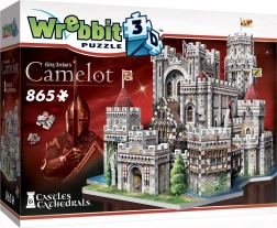 Puzzle 3D zamek Camelot WREBBIT, 865 elementów