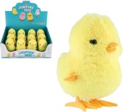 Skaczące plastikowe kurczątko z nakręcaniem