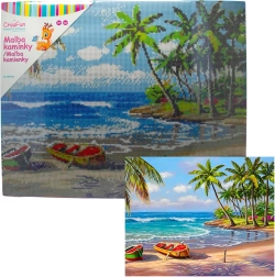 Malowanie diamentowe – oaza 40 × 50 cm