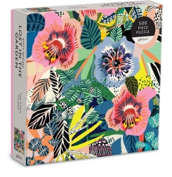 GALISON kwadratowe puzzle Zagubieni w ogrodzie 500 elementów