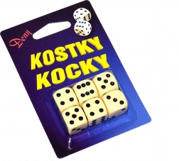 Kości do gry w pudełku