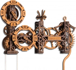 Drewniane puzzle 3D Steampunk Gearworks zegar ścienny 304 elementy