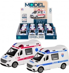 Auto ratunkowe ze światłami i efektami dźwiękowymi