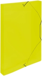 Pudełko archiwizacyjne A4 z gumką żółte