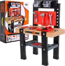Dziecięcy warsztat 64 elementy z narzędziami i akcesoriami