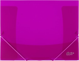 Teczka z gumką Electra różowa A4