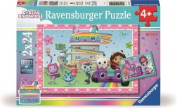 Ravensburger puzzle Gabin magiczny domek 2x24 elementów