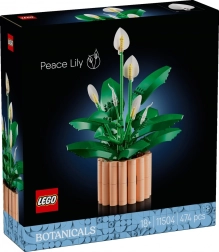 LEGO Botanicals – skrzydłokwiat (Spathiphyllum) – zestaw konstrukcyjny dla dorosłych
