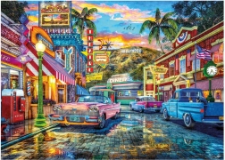 Puzzle HOLLYWOOD – retro ulica, 3000 elementów