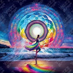 Kwadratowa układanka taneczna mandala 1023 elementy