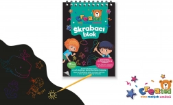 Zeskrobywane kolorowe karteczki 10×14 cm, 10 szt.