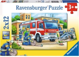 Puzzle RAVENSBURGER policja i strażacy 2×12 elementów
