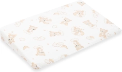 Poszewka na dziecięcą poduszkę klinową NEW BABY Basic 59 × 37 cm, miś, beżowa