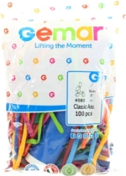 Modelujące baloniki Gemar z pompką - 100 szt.