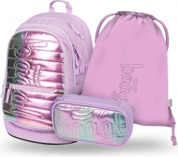 Baagl Zestaw 3: Plecak, Piórnik i Worek Levander