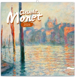 Kalendarz notatek Claude Monet 2026, 30 x 30 cm