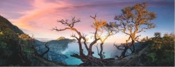 Panoramiczne puzzle RAVENSBURGER Siarkowe Jezioro na górze Ijen, Jawa