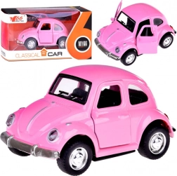 Metalowy samochodzik z otwieranymi drzwiami i światłami