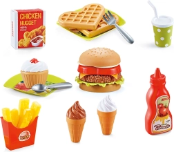 Kolorowy zestaw jedzenia dla dzieci