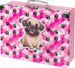 Składana szkolna walizka Tlapki z okuciami Baagl