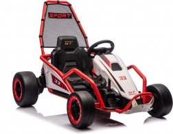 Dziecięcy elektryczny gokart TORNADO z funkcją driftu – czerwony