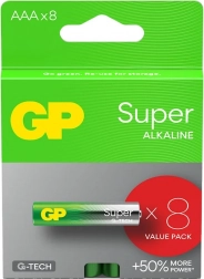 Baterie alkaliczne AAA GP Super 8 szt.