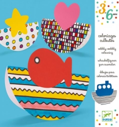 Djeco 3D kołyszące kolorowanki dla dzieci