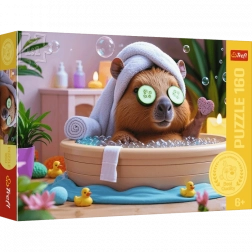 Puzzle Trefl kapibara w spa 160 elementów