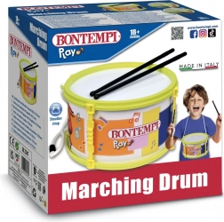 Bęben marszowy z pałeczkami i paskiem