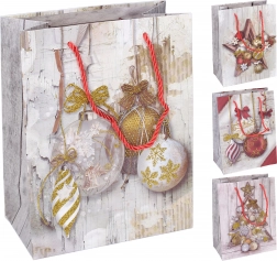 Świąteczna torebka prezentowa mała 23x18x10 cm