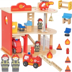 drewniana remiza strażacka 3 piętra 14 elementów VIGA