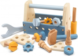 Drewniany zestaw narzędzi dla małych majsterkowiczów