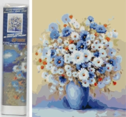 Diamentowe malowanie Łąkowy bukiet 30 × 40 cm