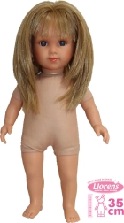 Llorens Elena realistyczna lalka z miękkim materiałowym ciałem 35 cm