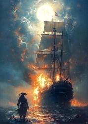 Puzzle z płomieniami 1000 kawałków