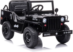 Czarne dziecięce autko 4x4 na akumulator