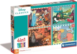 Puzzle 4w1 Super Color Disney Classic