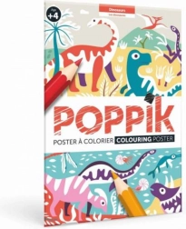 Plakat do kolorowania Dinozaury