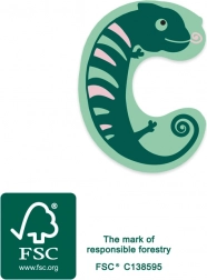 Mała stopa drewniana litera C