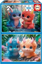 Educa Puzzle Urocze potworki 2x100 elementów