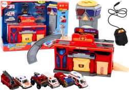 Centrum ratunkowe ze strażą pożarną i szpitalem – zestaw pojazdów 6 szt.