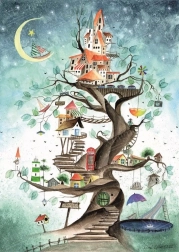 Puzzle Baśń o drzewie 1000 elementów Magnolia