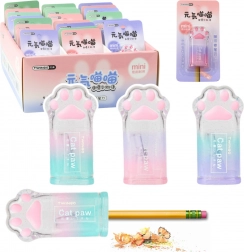 Temperówka w kształcie kociej łapki do cienkich kredek