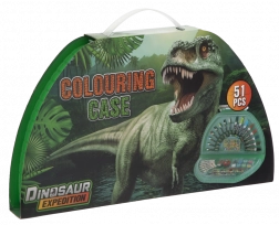Malarski kuferek półokrągły Dino – 51 elementów