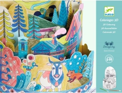 3D kolorowanka Na szczycie świata