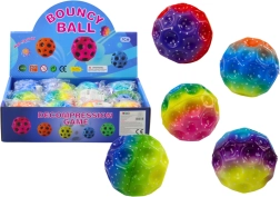 Świecąca piłka do ugniatania z wgłębieniami Kolor 7 cm