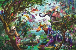 RAVENSBURGER Puzzle Tropikalne smoki 4000 elementów