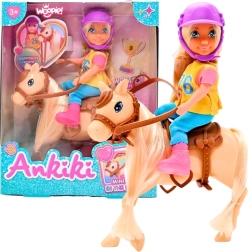 Woopie Royal zestaw lalka amazonka z koniem
