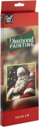 Malowanie diamentowe Santa 30 × 40 cm