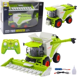 RC kombajn 2w1 z przystawką do kukurydzy, LED, dźwiękami i efektem dymu 2.4 GHz
